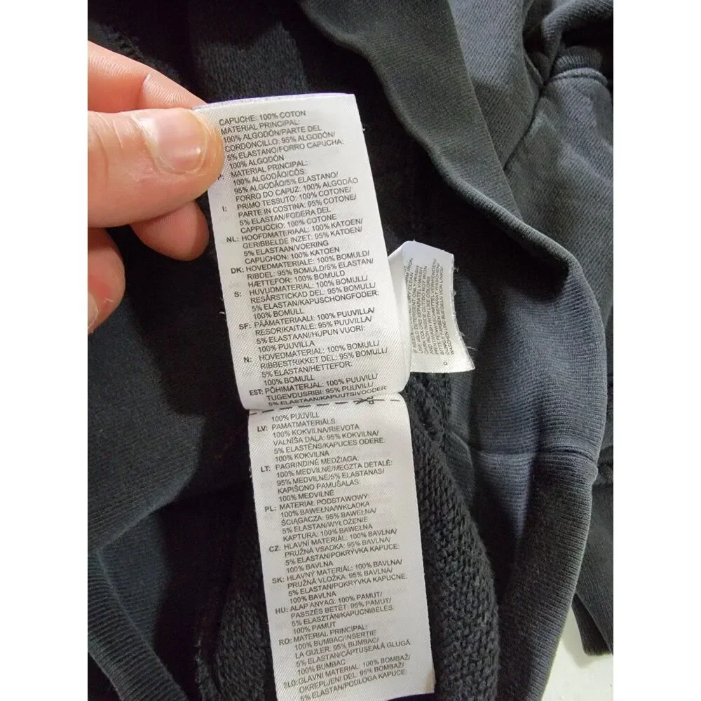 Adidas Grey Hoodie Sweatshirt - Medium - Picture 6 of 7